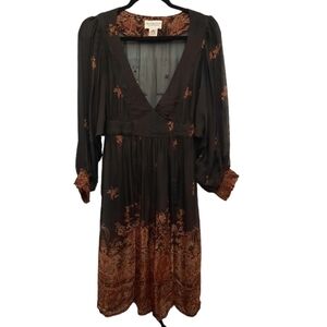 Ralph  Lauren Denim & Supply Sheer Boho Long Sleeve Dress